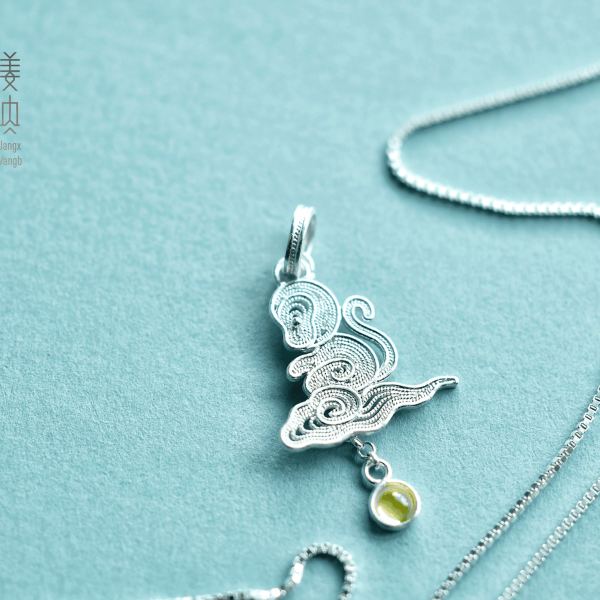 Pure Silver Pendant - Chinese Zodiac Monkey Wukong The Great Sage - Imagen 3