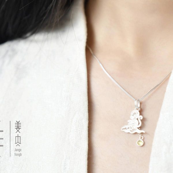 Pure Silver Pendant - Chinese Zodiac Monkey Wukong The Great Sage - Imagen 6