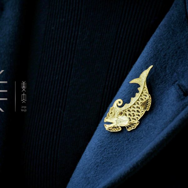 Pure Silver Brooches & Pins - Capricorn Fish - 画像 (8)