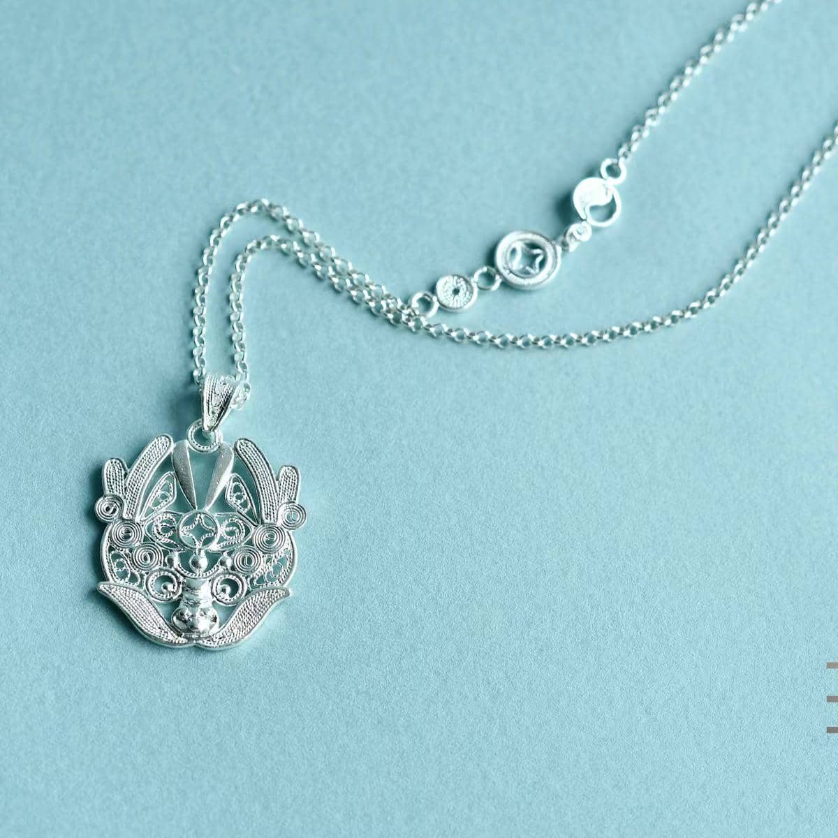 Little Divine Dragon - silver necklace - 02