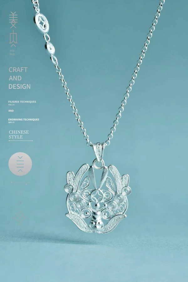 A Pure Silver Pendant - Little Divine Dragon - Image 5