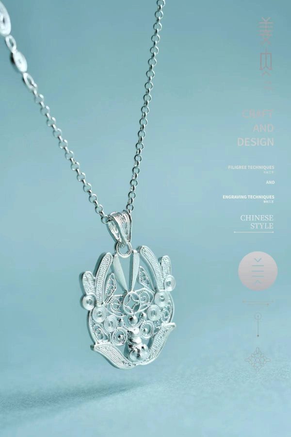 A Pure Silver Pendant - Little Divine Dragon - Image 6