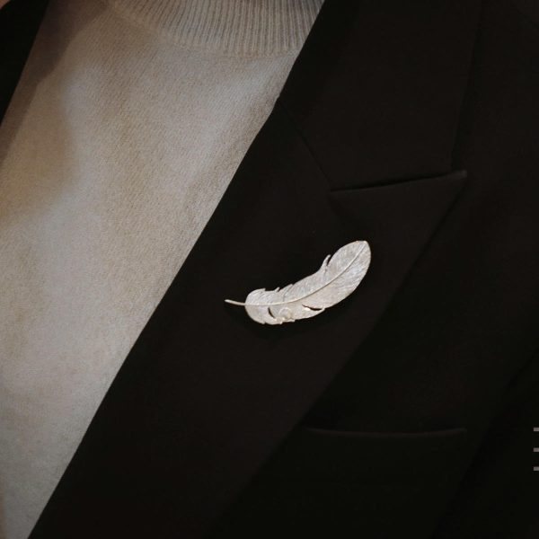 Pure Silver Brooches & Pins - A Wild Goose's Feather - Image 4