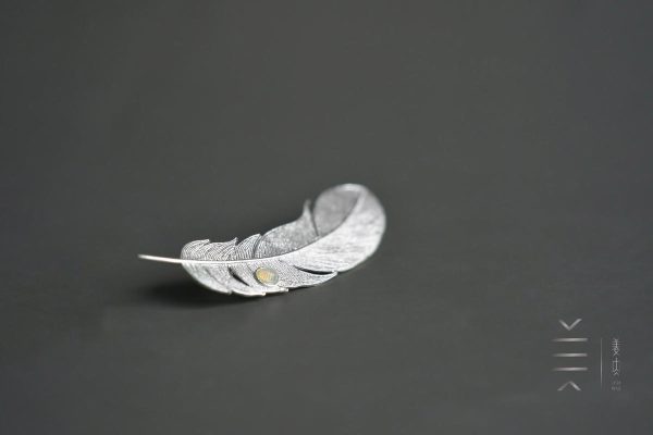 Pure Silver Brooches & Pins - A Wild Goose's Feather - Image 7