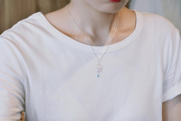 Fine Silver Pendant Necklace - Auspicious Elephant - Image 8