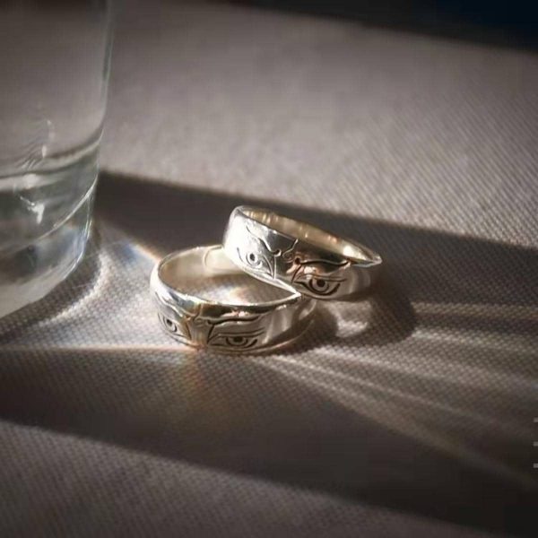 Pure Silver Ring - The Prajana Wisdom Eye - Imagen 8