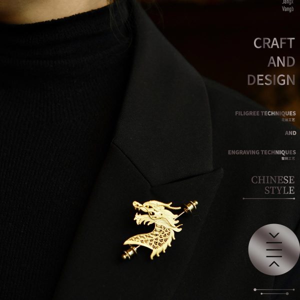 Pure Silver Brooches & Pins - Dragon - 画像 (9)