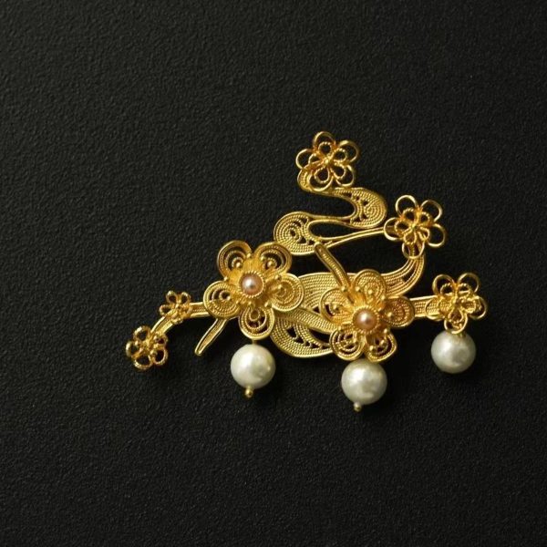 Gilded Silver Brooches & Pins - Plum Blossom