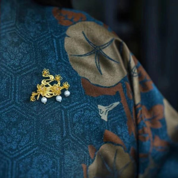 Gilded Silver Brooches & Pins - Plum Blossom - Image 4