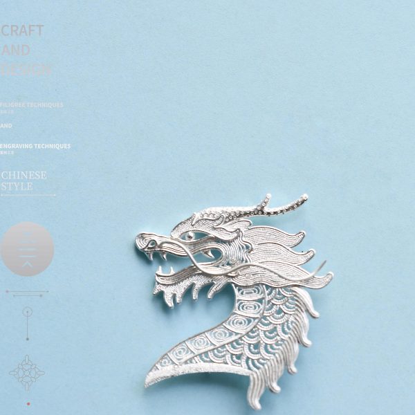 Pure Silver Brooches & Pins - Dragon - 画像 (5)