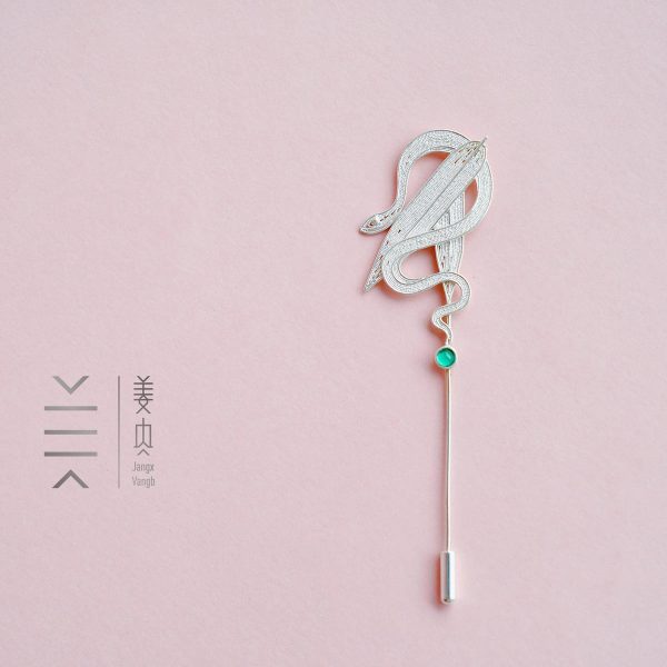 Pure Silver Brooches & Pins - Spiritual Snake