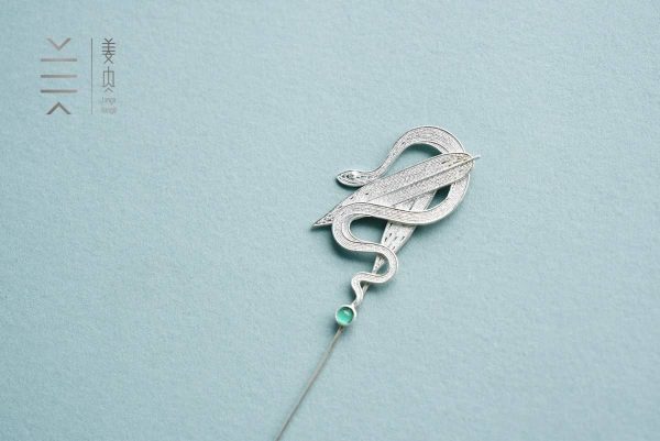 Pure Silver Brooches & Pins - Spiritual Snake - Image 4