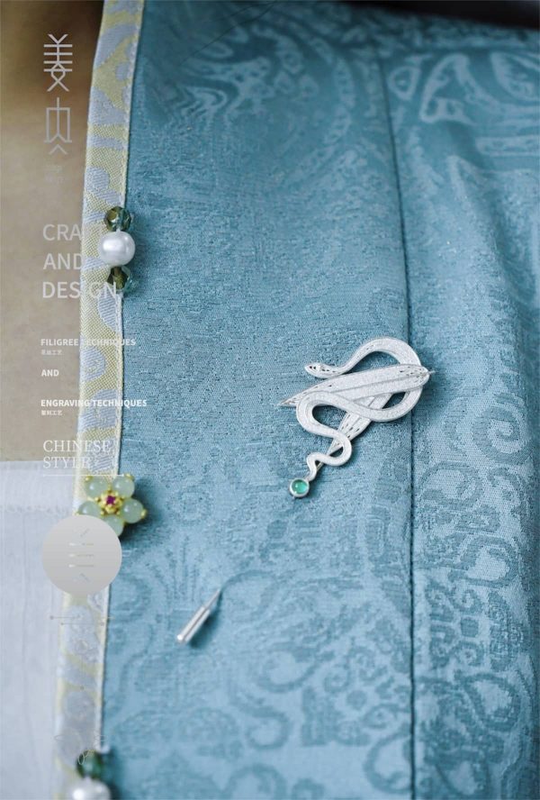 Pure Silver Brooches & Pins - Spiritual Snake - Image 8