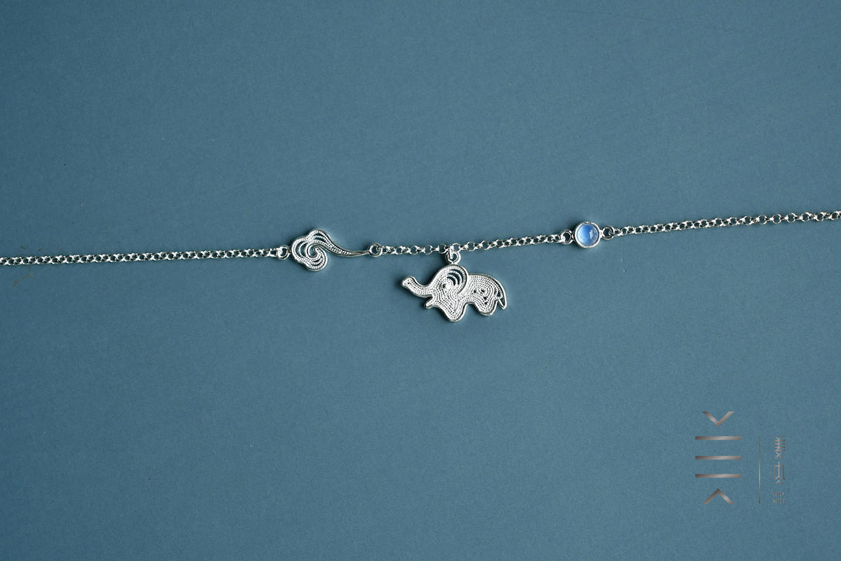 Fine Silver Bracelet - Auspicious Elephant