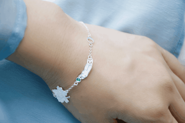Pure Silver Bracelets - Maple Moon Rabbit - Image 10