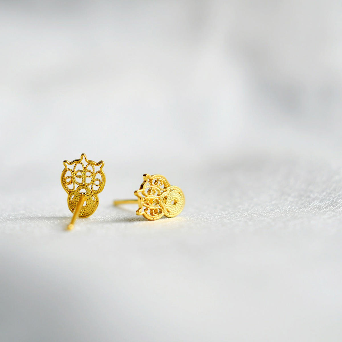 Silver Stud Earrings – Dog Paws - 画像 (6)