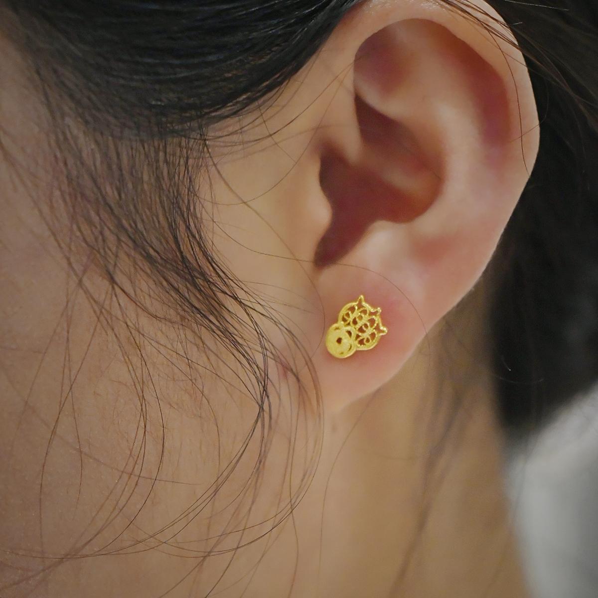 Silver Stud Earrings – Dog Paws - 画像 (7)