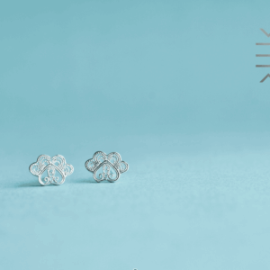 Silver Stud Earrings – Cat Paws