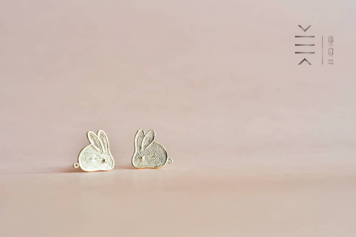 Stud Earrings - Chinese Zodiac Rabbit