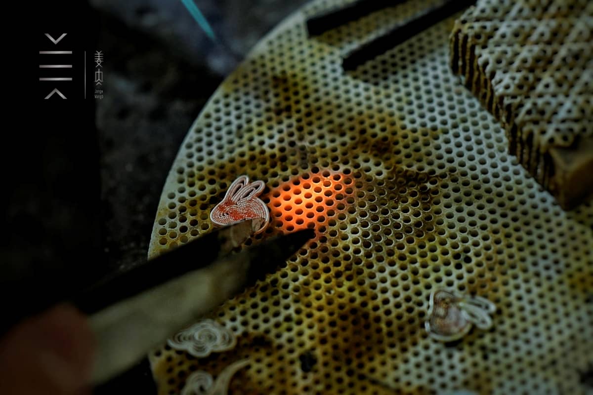 Silver Stud Earrings – Moon Guardian – Chinese Zodiac Rabbit - Image 11