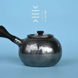 Pure Silver Teapot - Grain Abundance