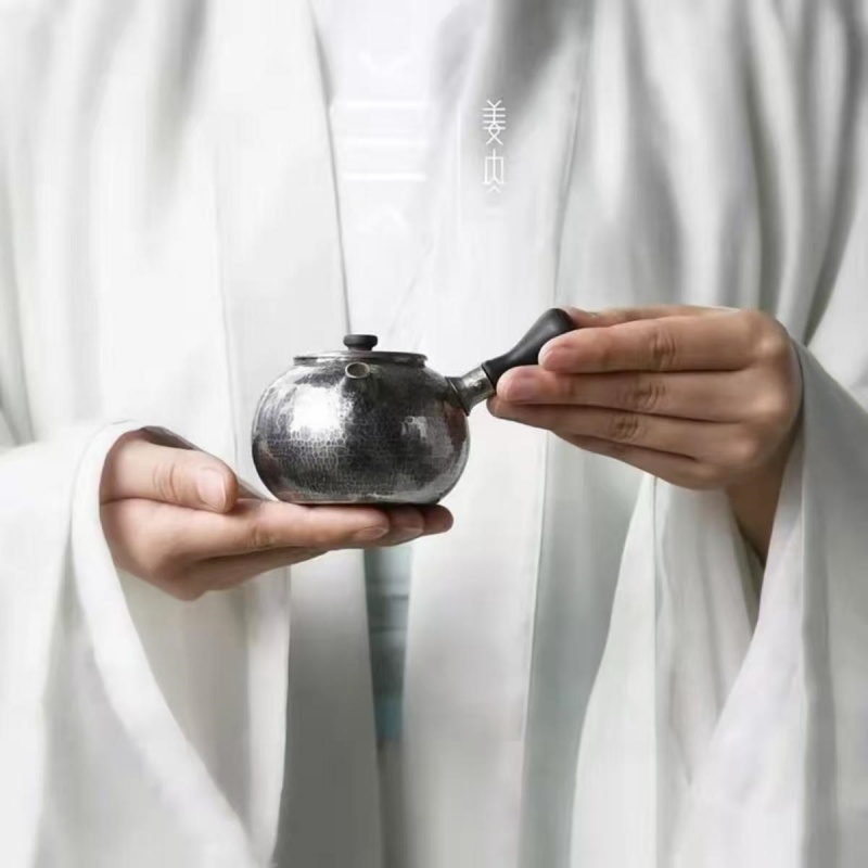 Pure Silver Teapot - Grain Abundance - 画像 (6)