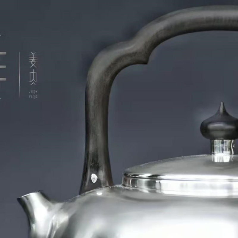 Pure Silver Teapot - Two Quails - 画像 (7)