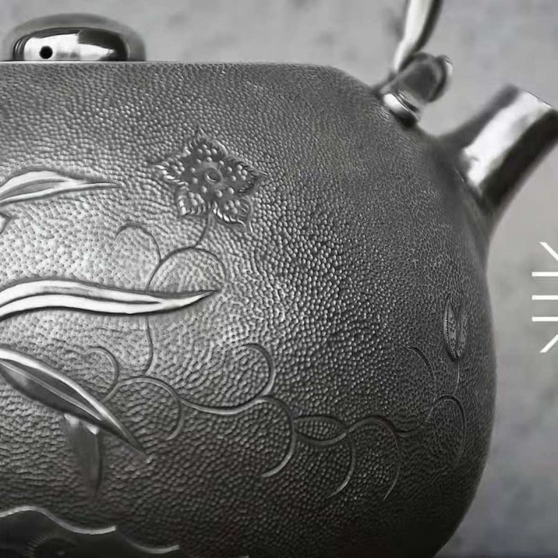 Pure Silver Teapot - Clivia - 画像 (10)
