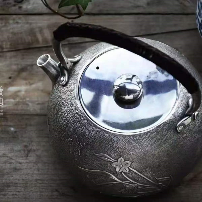 Pure Silver Teapot - Clivia - 画像 (11)