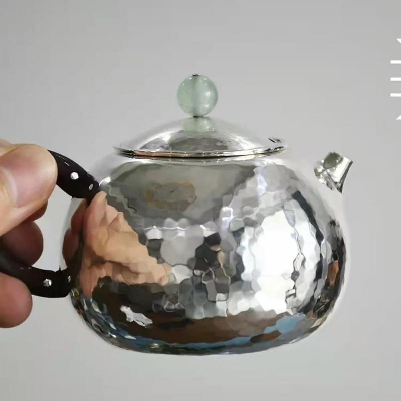 Pure Silver Teapot - Xi Shi Teapot - Imagen 2