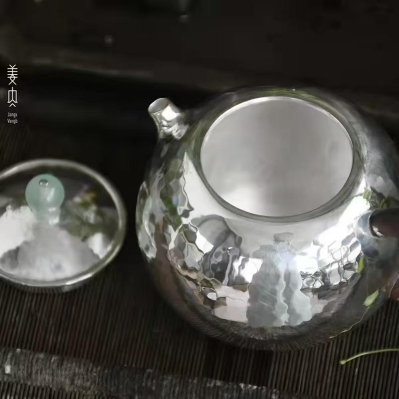 Pure Silver Teapot - Xi Shi Teapot - Imagen 4