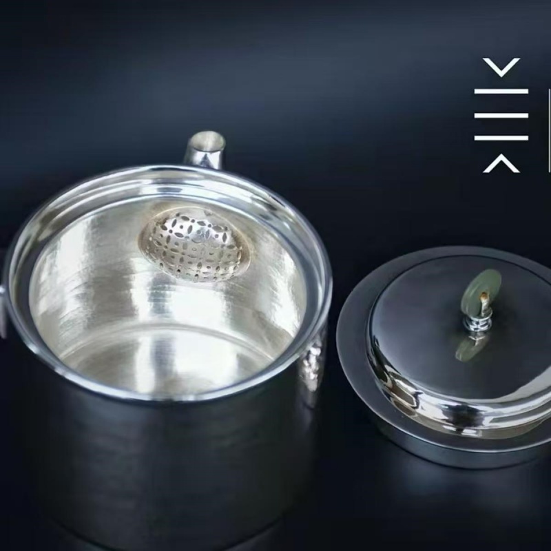 Pure Silver Teapot - The Emerald Lake - Imagen 3