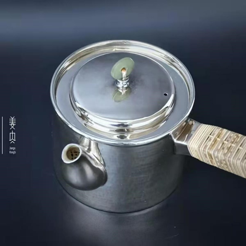 Pure Silver Teapot - The Emerald Lake - Imagen 4