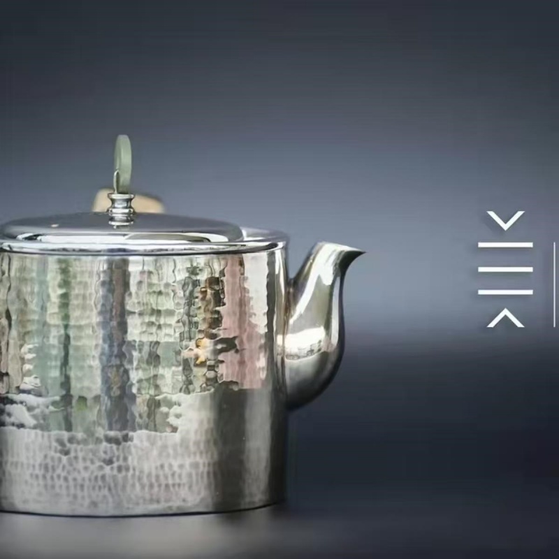 Pure Silver Teapot - The Emerald Lake - Imagen 5