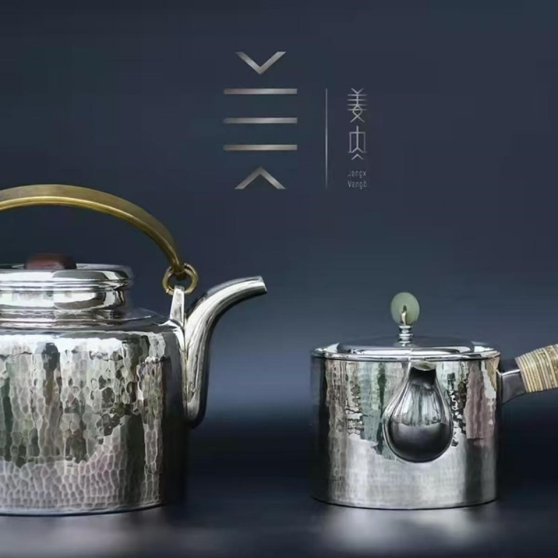 Pure Silver Teapot - The Bubbling Spring - Image 7