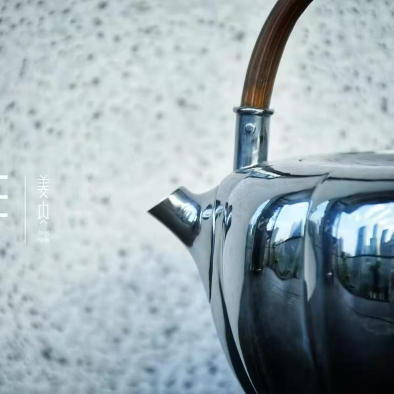 Pure Silver Teapot - Pampkin - 画像 (2)