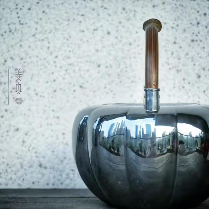 Pure Silver Teapot - Pampkin - 画像 (3)