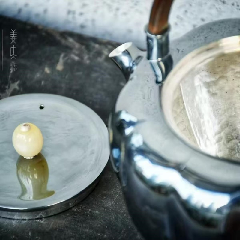 Pure Silver Teapot - Pampkin - 画像 (4)